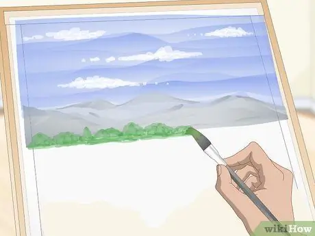 Рисуем акварельные пейзажи Шаг 8