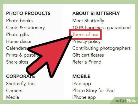 Используйте Shutterfly Step 2 Используйте Shutterfly Step 2