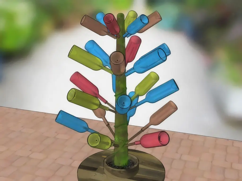 Как сделать бутылочное дерево: 13 шагов (с иллюстрациями)