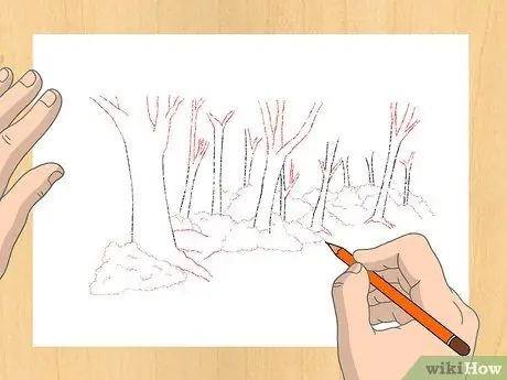 Рисуем лес Шаг 5 Рисуем лес Шаг 5