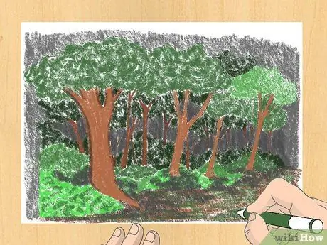 Рисуем лес Шаг 9 Рисуем лес Шаг 9
