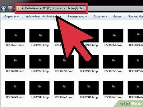 Выровняйте и сложите несколько изображений Луны с помощью Ninox и Registax Шаг 1