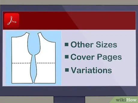 Распечатать PDF Выкройки Шаг 4