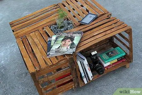 Сделайте журнальный столик из ящика Шаг 9