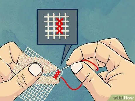 Сшить пластиковый холст Шаг 4 Сшить пластиковый холст Шаг 4