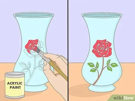 Украшаем стеклянные вазы Шаг 10