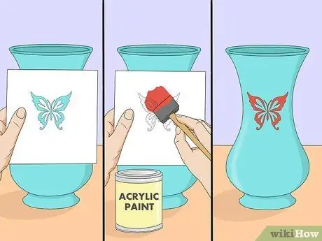 Украшаем стеклянные вазы Шаг 6