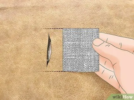 Ремонт порванной кожи, шаг 2