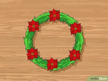 Сделать праздничный венок Шаг 5