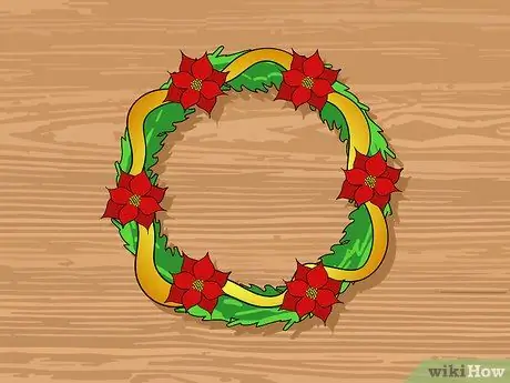 Сделать праздничный венок Шаг 6