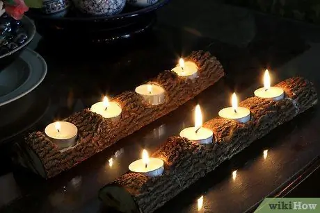 Сделайте подсвечник из ветки дерева, шаг 11