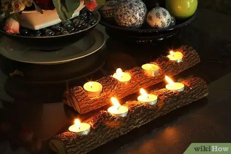 Сделайте подсвечник из ветки дерева, шаг 12
