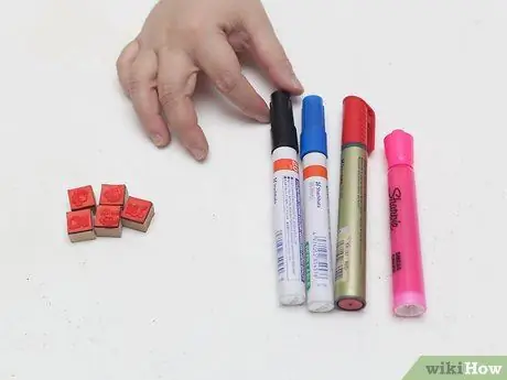 Чернильные марки с маркерами Шаг 1