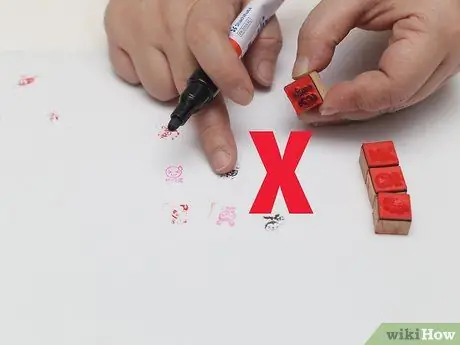 Чернильные марки с маркерами Шаг 10