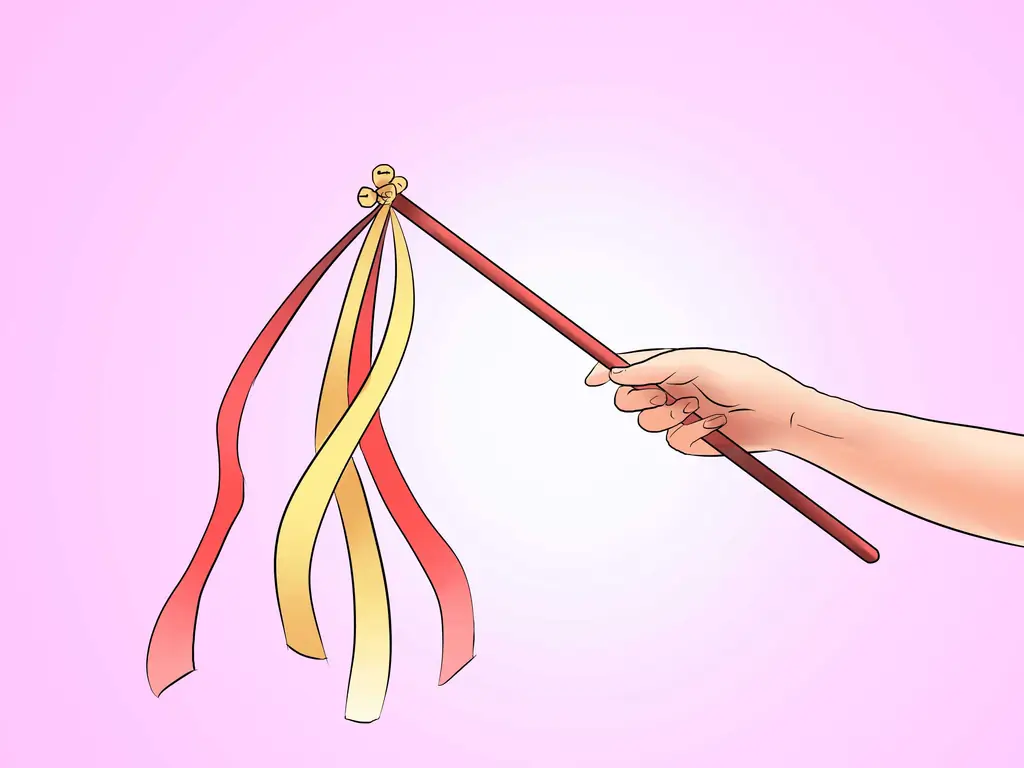 Как сделать жезл из свадебной ленты: 13 шагов (с рисунками)