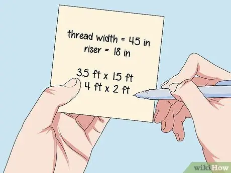 Расчет ковра на лестнице Шаг 4