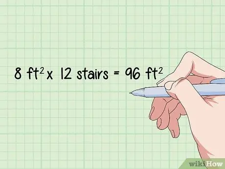 Расчет ковра на лестнице Шаг 7