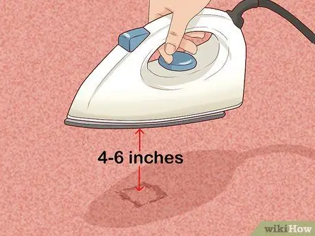 Удаление вмятин от мебели с ковра Шаг 9