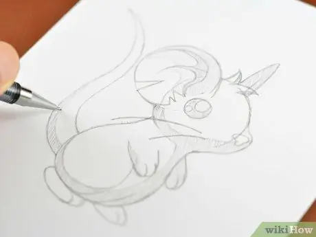 Нарисуйте милую мышку из Transformice, шаг 7