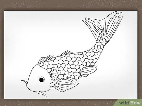Рисуем рыбку кои. Шаг 6