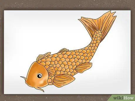 Рисуем рыбку кои. Шаг 7