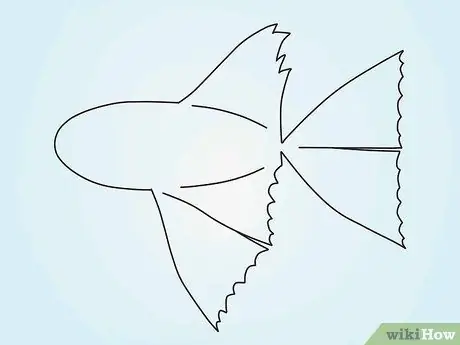 Рисуем рыбку Betta Fish Шаг 8 Рисуем рыбку Betta Fish Шаг 8