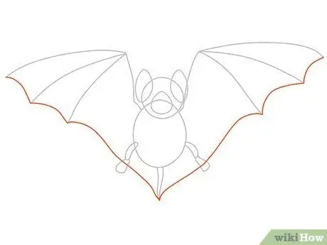 Рисуем летучую мышь Шаг 15 Рисуем летучую мышь Шаг 15