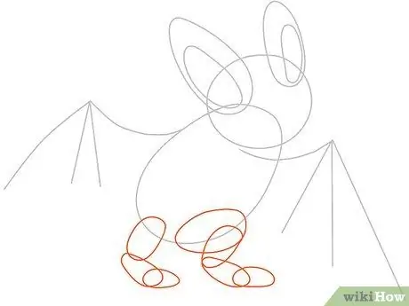 Рисуем летучую мышь. Шаг 4 Рисуем летучую мышь. Шаг 4