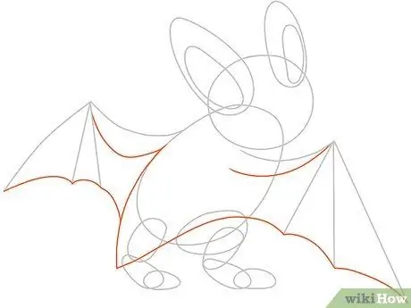 Рисуем летучую мышь Шаг 5 Рисуем летучую мышь Шаг 5