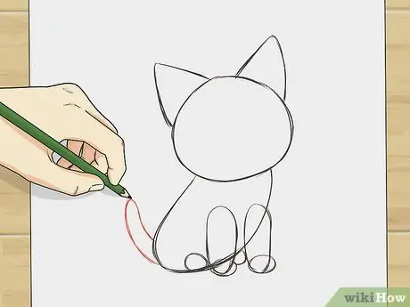 Рисуем аниме кошек Шаг 3 Рисуем аниме кошек Шаг 3