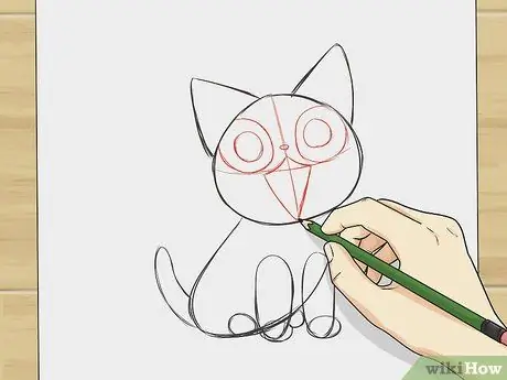 Рисуем аниме кошек Шаг 4 Рисуем аниме кошек Шаг 4