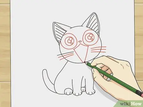 Рисуем аниме кошек Шаг 5 Рисуем аниме кошек Шаг 5