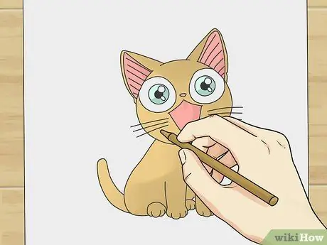 Рисуем аниме кошек Шаг 6 Рисуем аниме кошек Шаг 6