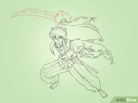 Рисуем Инуяша Шаг 16