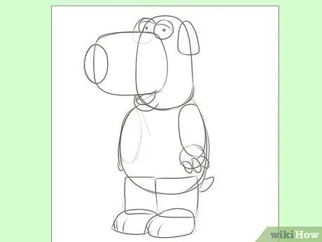 Нарисуйте Брайана из Family Guy, шаг 5
