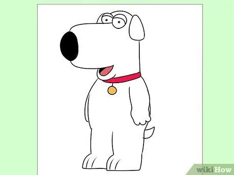 Нарисуйте Брайана из Family Guy, шаг 7