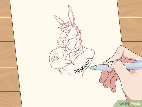 Сделайте политическую карикатуру Шаг 5