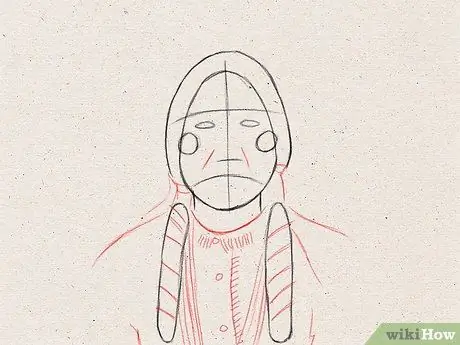 Рисуем лицо индейца. Шаг 7