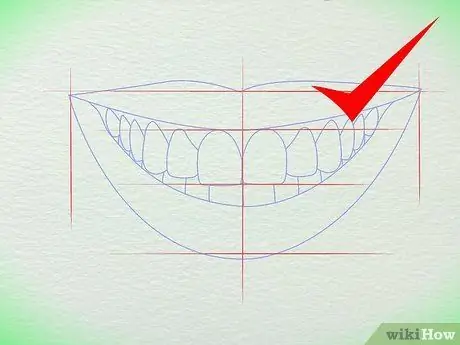 Рисуем зубы Шаг 1