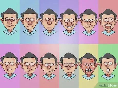 Рисуем мультяшное лицо (эмоции) Шаг 02