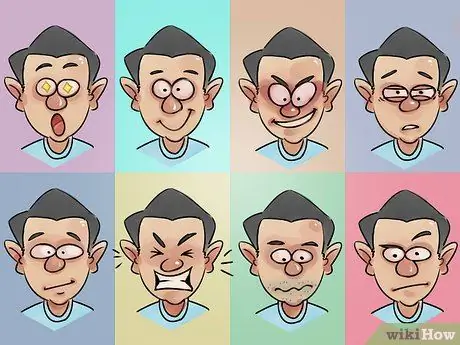 Рисуем мультяшное лицо (эмоции) Шаг 03