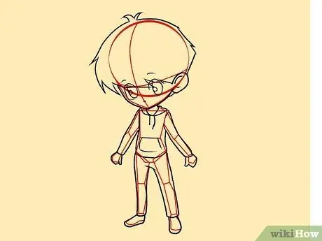 Рисуем мальчика чиби. Шаг 19