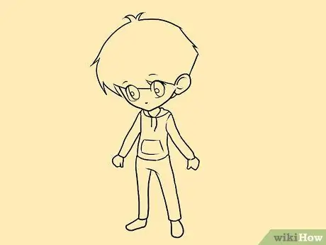 Рисуем мальчика чиби. Шаг 20