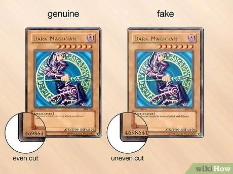 Определите фальшивую Yu Gi Oh! Открытки Шаг 12