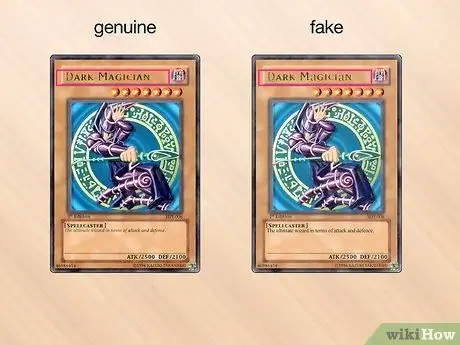 Определите фальшивую Yu Gi Oh! Открытки Шаг 4