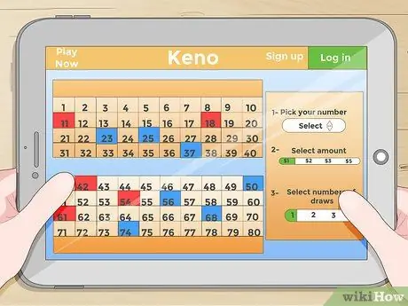 Играть в Кено Шаг 11 Играть в Кено Шаг 11