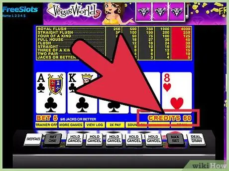 Играть в видеопокер Шаг 3 Играть в видеопокер Шаг 3