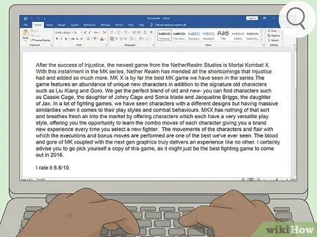 Напишите обзор видеоигры, шаг 10