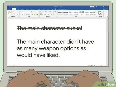 Напишите обзор видеоигры, шаг 3