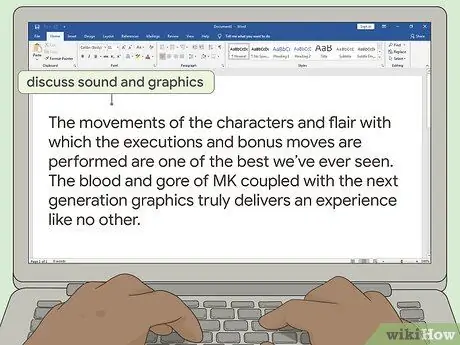 Напишите обзор видеоигры, шаг 7